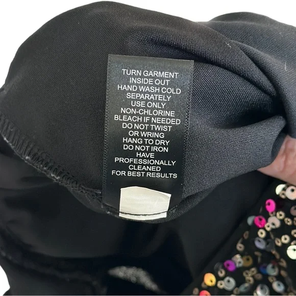 Three Pink Hearts Sequin Side Tie Jumpsuit - Girls Size M - Picture 6 of 6